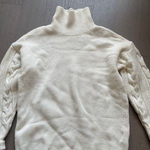 Naadam Merino Cashmere Cable Turtleneck (BRAND NEW)